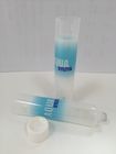 Tubo farmacéutico/de crema dental laminado transparente redondo con el tapón de tuerca
