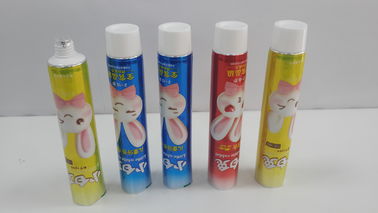 Tubo laminado aluminio metálico de la capa de la caloría del plástico para el empaquetado del gel de la crema dental de los niños