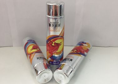 Envases laminados AL comprensible de la crema dental de la capa con el casquillo redondo metálico
