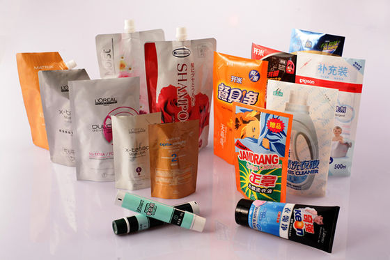 Bolsa de cosméticos con sello térmico, embalaje cosmético flexible bolsa laminada