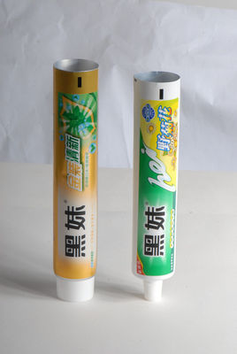 Tubo de pasta de dientes de 45 mm - 70 mm de longitud, tubos de embalaje plegables laminados de aluminio y plástico