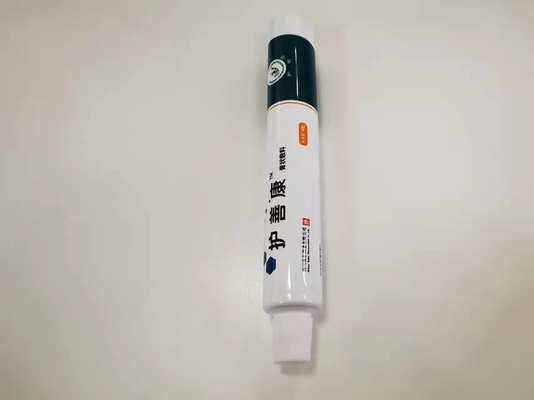 Tubo farmacéutico en offset del diámetro 25*155.6m m ABL de la ronda de la impresión con el tapón de tuerca