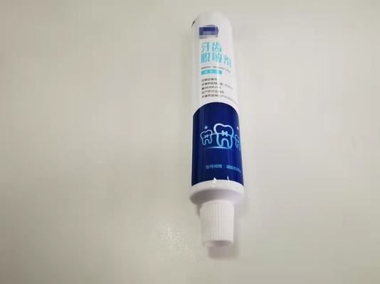 Tubo farmacéutico en offset del diámetro 28*123.8m m ABL de la ronda de la impresión con el casquillo de Fes